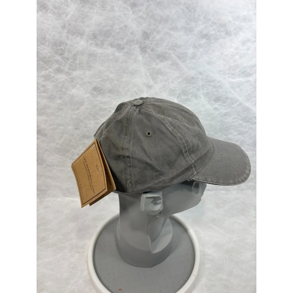 Restoration Hardware RH LED Baseball Cap Gray Washed Cotton Twill‎ Lighted Hat